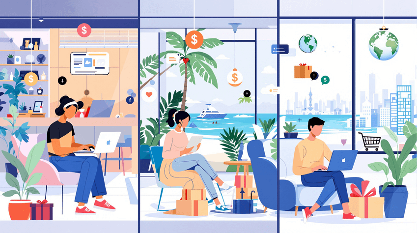 How digital nomads sell online while traveling and working remotely